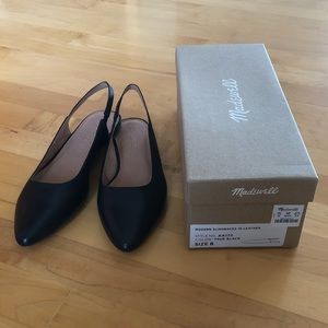 Madewell Slingback Margot flat black BRAND NEW